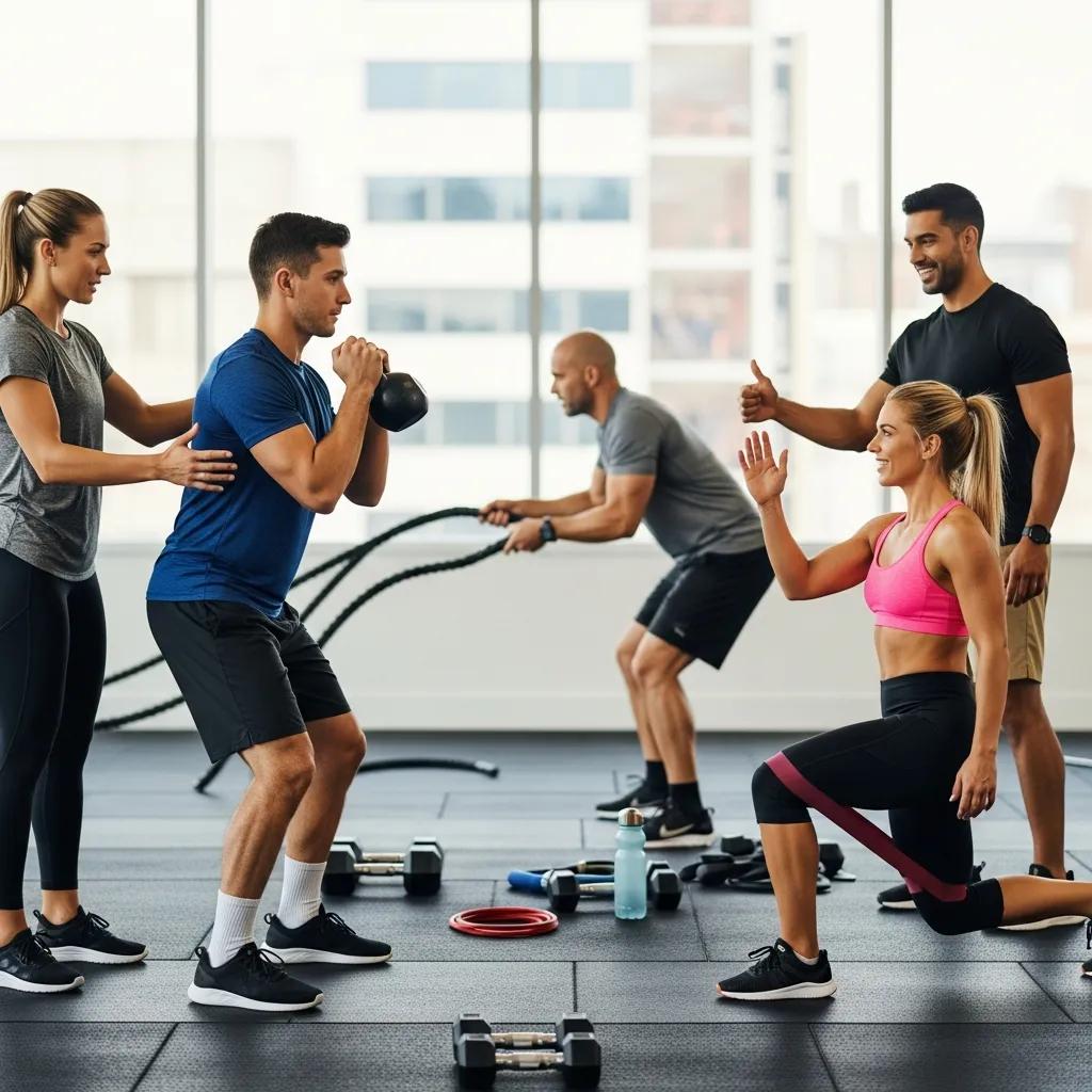 Small group training led by a coach — community and personal attention