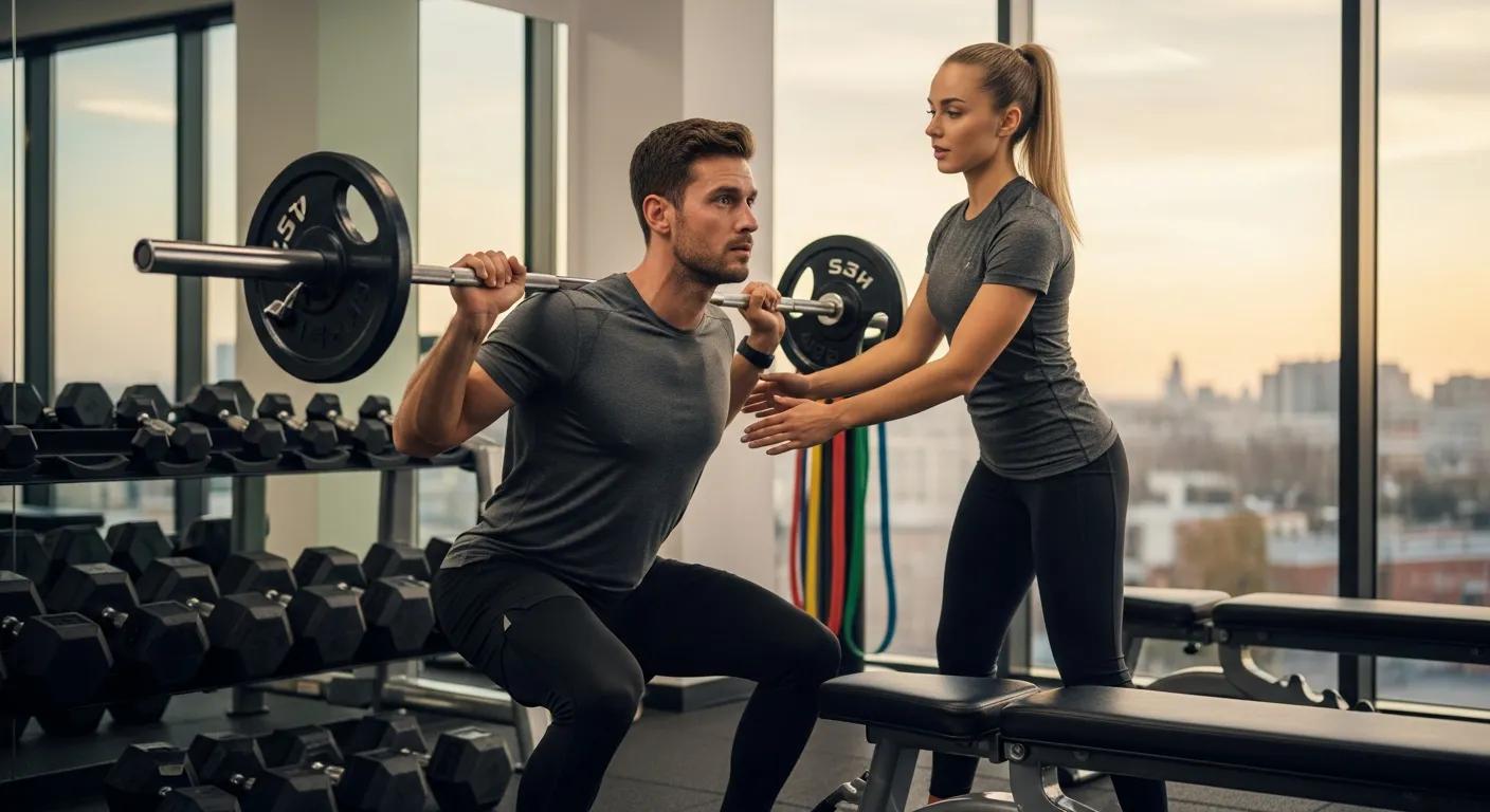 Client working with a trainer — maximizing personal training results