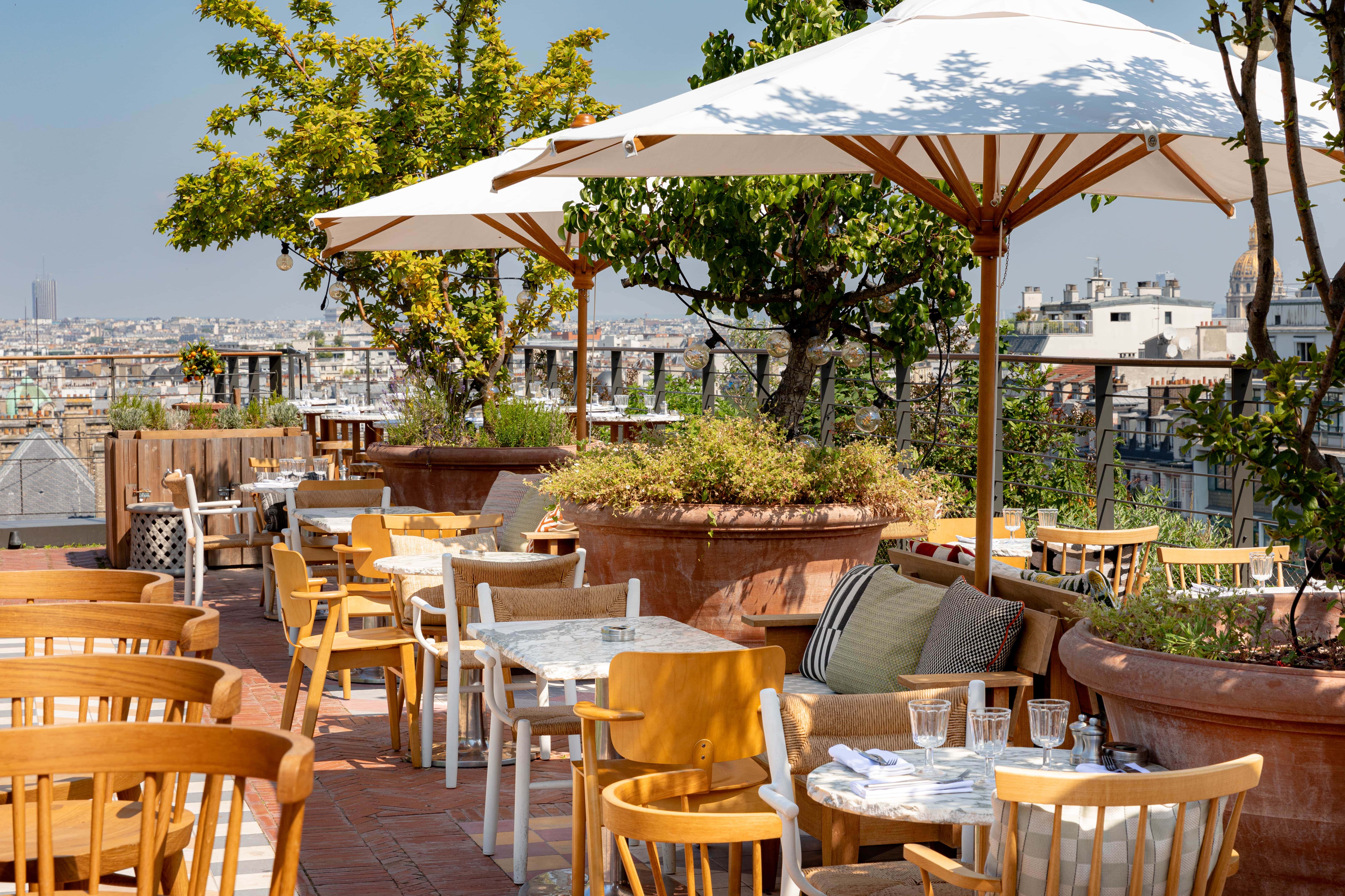 Villa M rooftop view paris