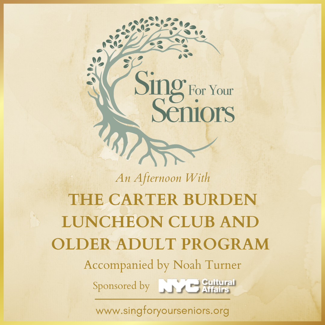 The Carter Burden Luncheon Club and  Older Adult Program