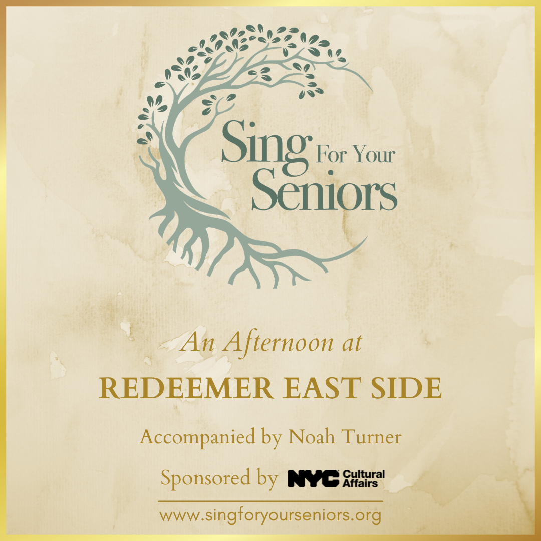 An Afternoon with Redeemer East Side Accompanied by Noah Turner, Sponsored by DCLA