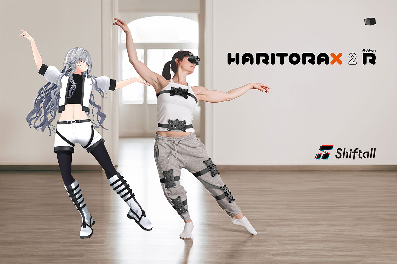 Shiftall HaritoraX 2 ハリトラX2 + 肘用トラッカー HaritoraX 2 - Fully wireless full-body tracking device | Shiftall