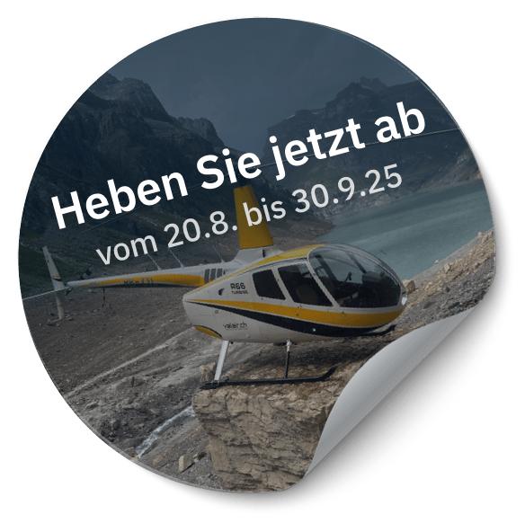 Heben Sie jetzt ab, vom 20.8. bis 30.9.25