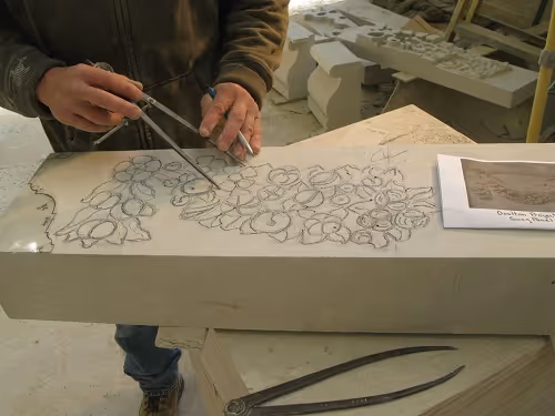 Limestone Engraving