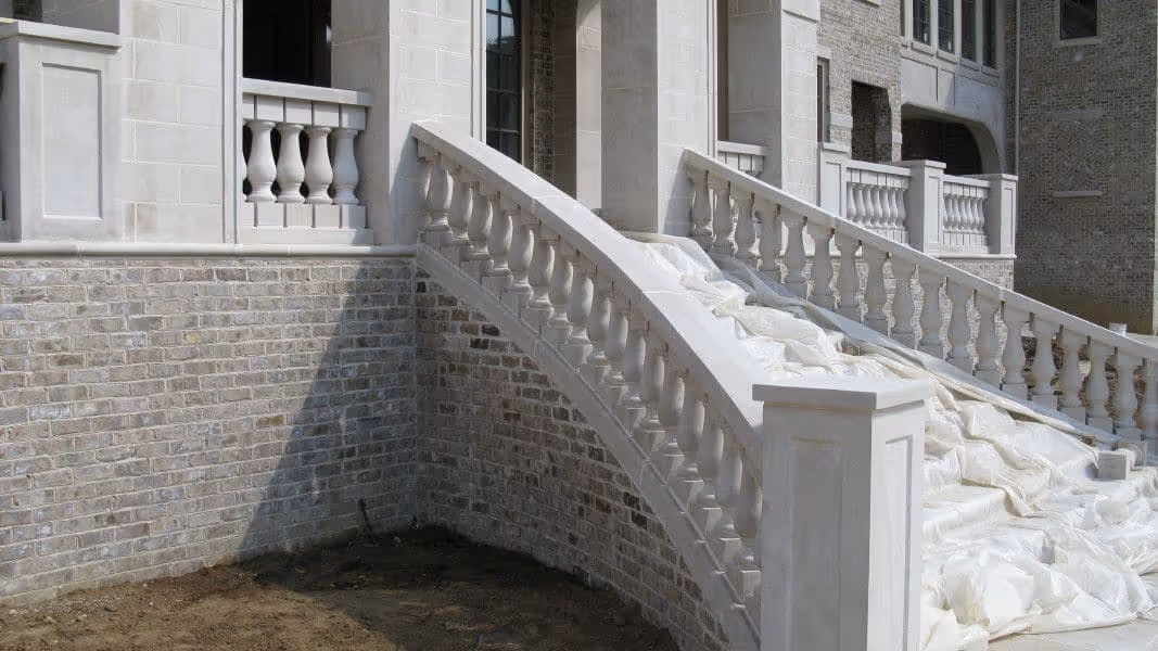custom limestone balustrades