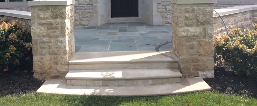 Limestone pavers