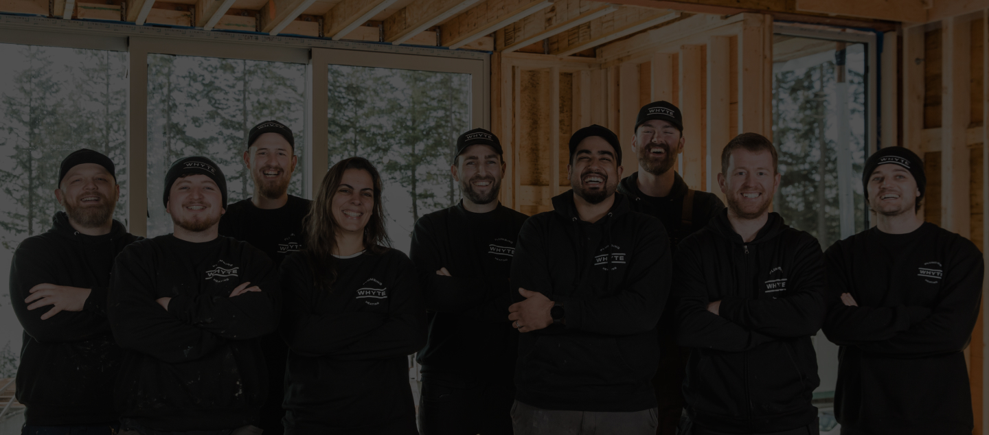Whyte crew inside a new-construction framing site