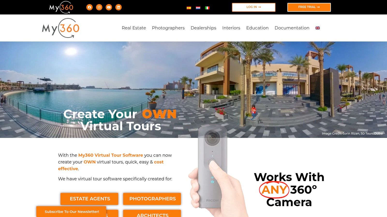 My360 software platform interface