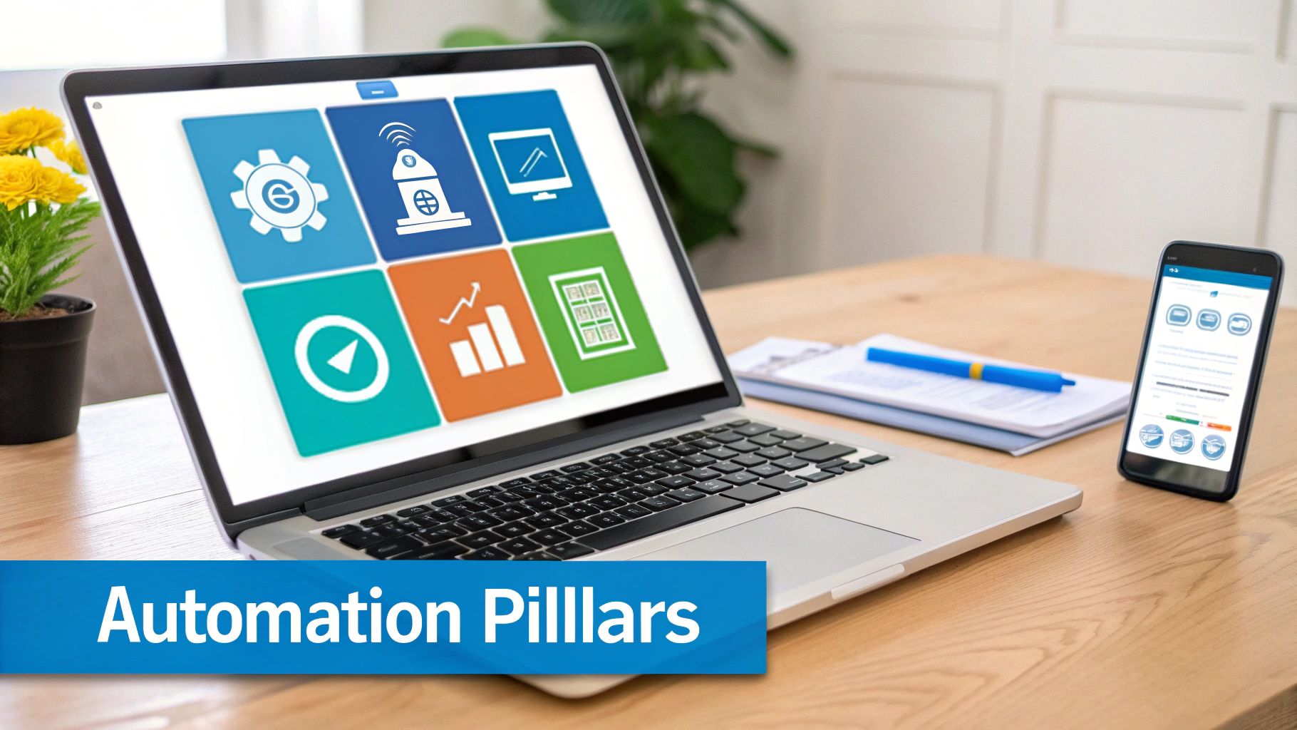 A digital dashboard showing key property management metrics and charts