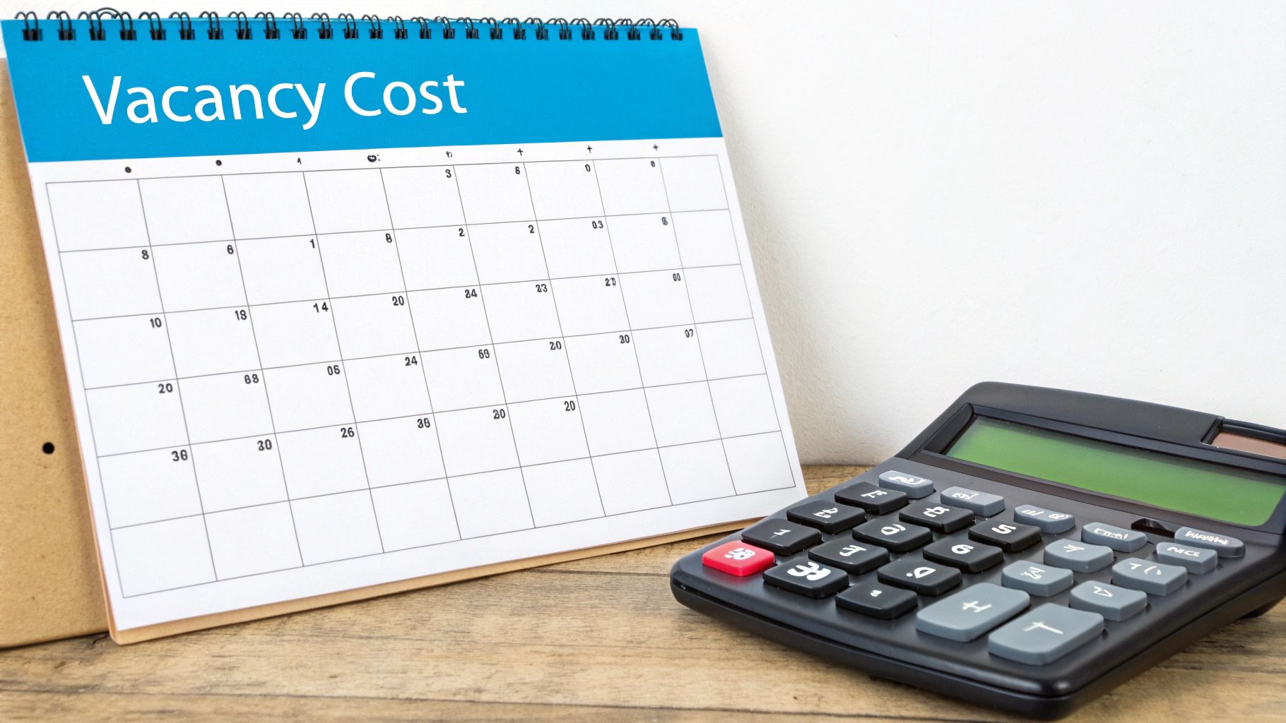 A calculator and a house key on a blueprint, representing financial planning in property management.