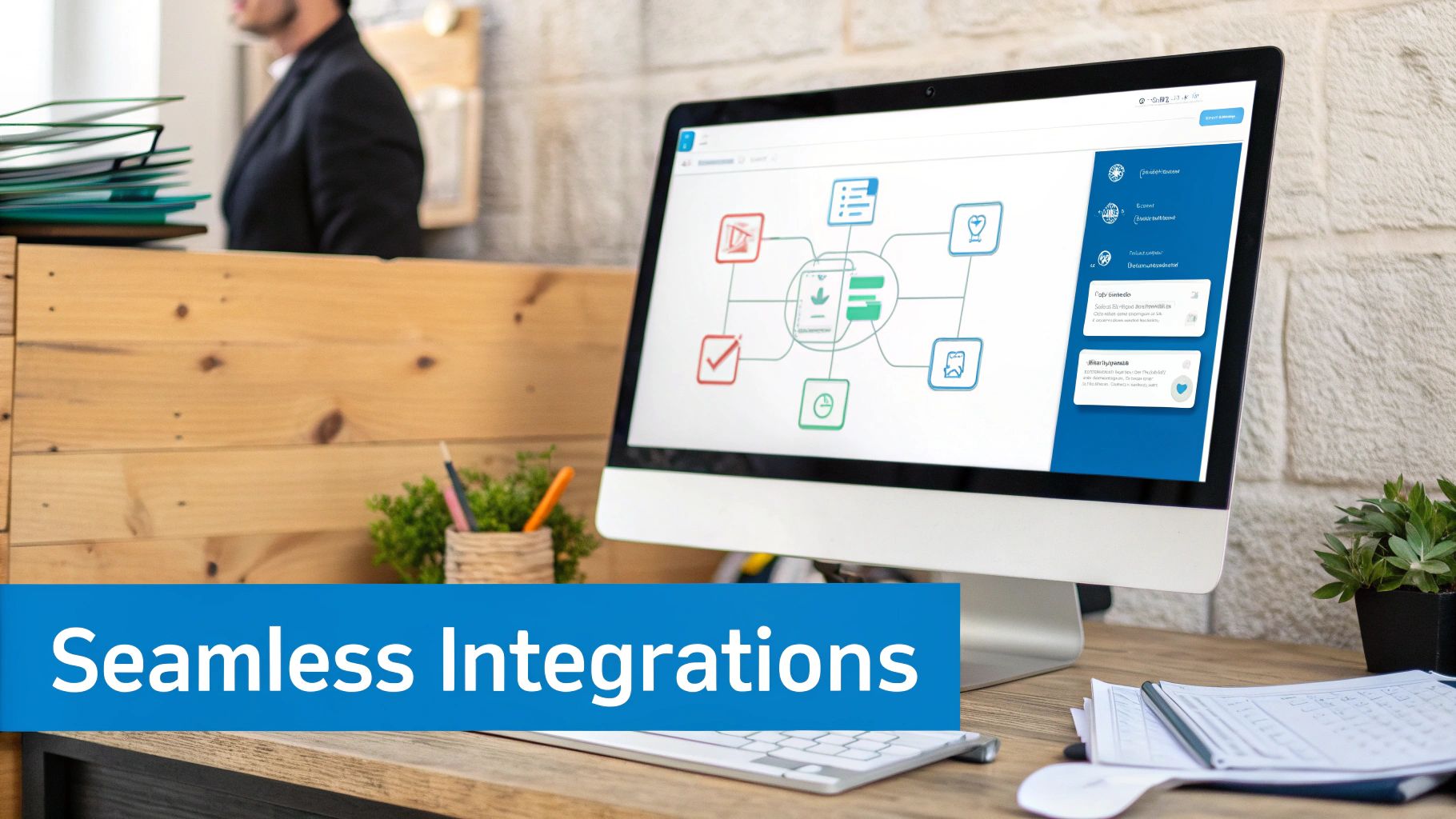 Integration diagram showing PropTech connections