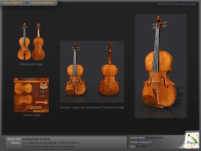 sample 3d violin in unity