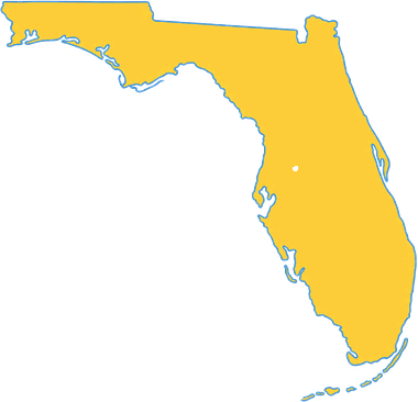 Map of the state of Florida