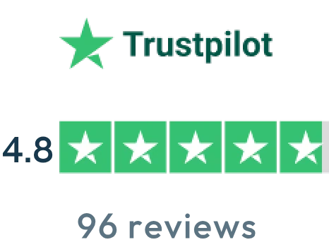 Rated 4.8 from 96 Trustpilot reviews