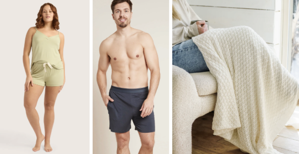organic bamboo sleepwear and blankets