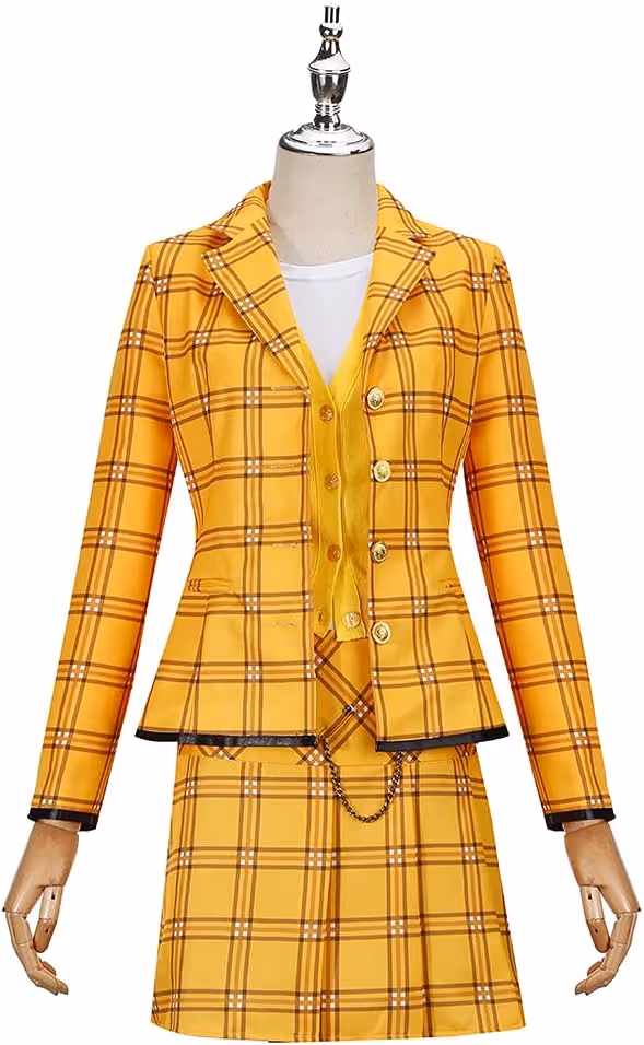 Weixu Cosplay Costume Fancy Plaid Uniform Full Set Halloween Outfits