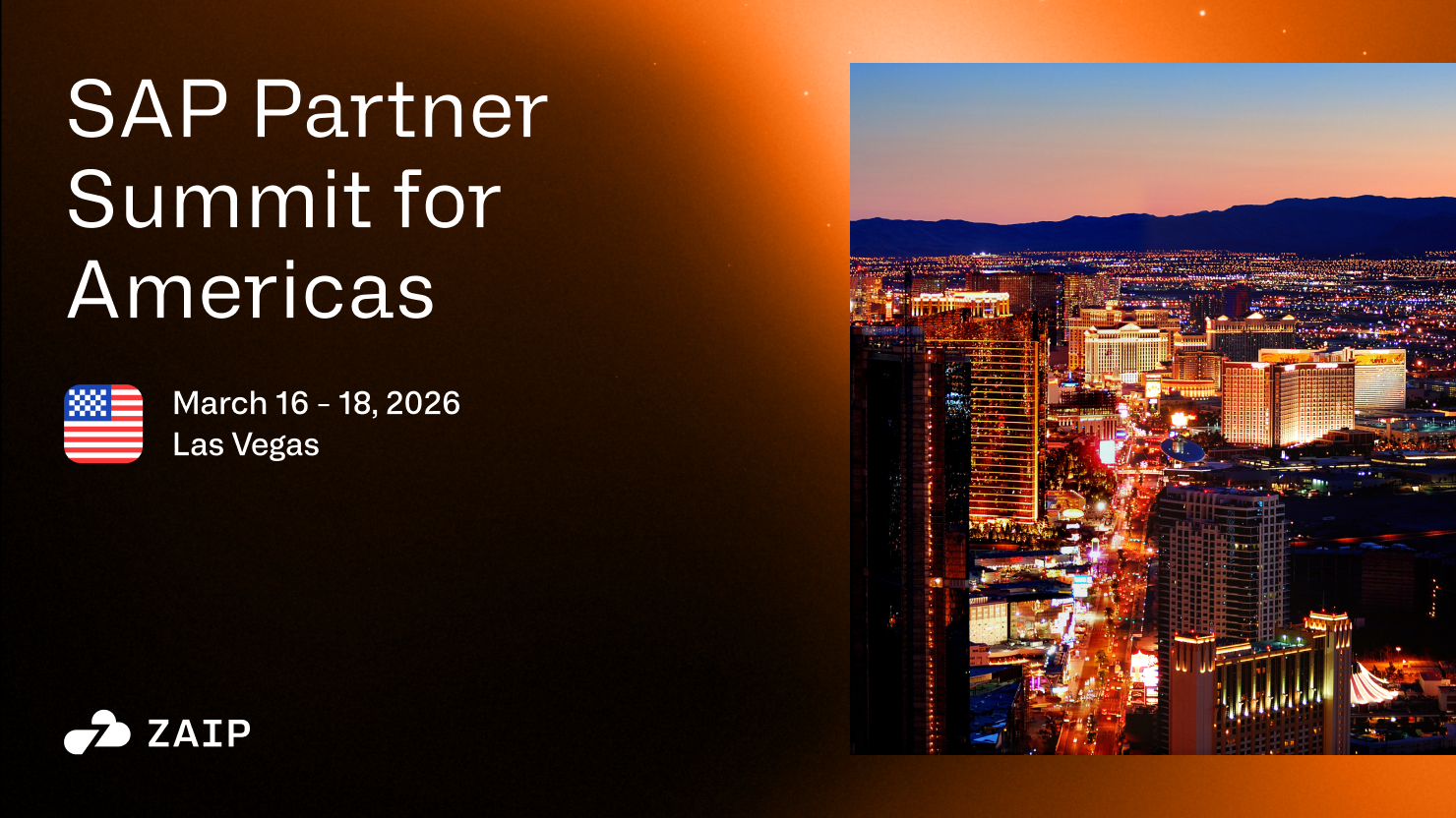 Let’s connect in Las Vegas at the SAP Partner Summit for Americas!