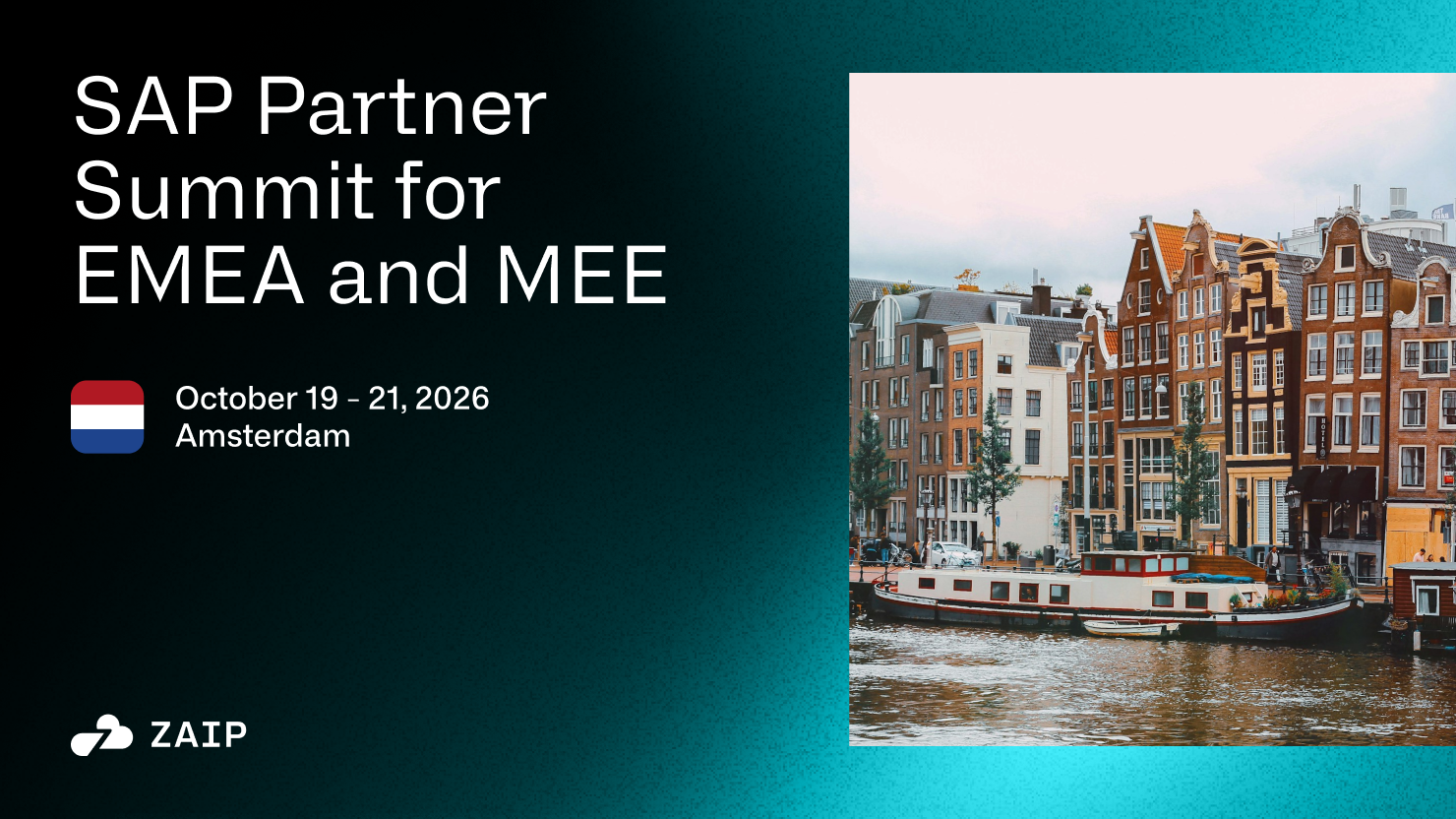 Meet ZUTOM at SAP Partner Summit for EMEA and MEE in Amsterdam!