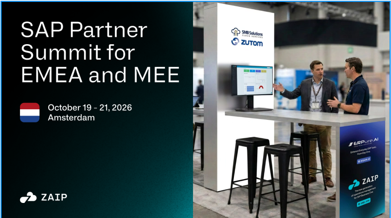 Meet ZUTOM at SAP Partner Summit for EMEA and MEE in Amsterdam!