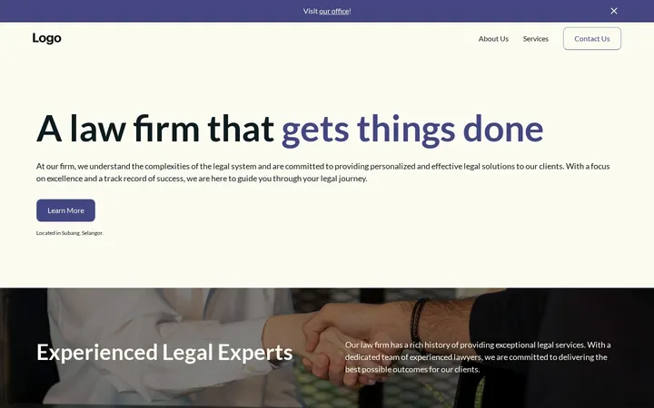 Law firm concept website by FlowCreates