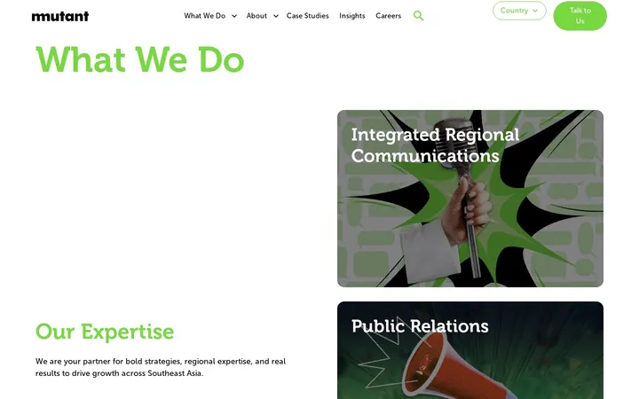 Mutant website by FlowCreates