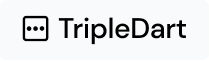TripleDart text logo with a black dotted square icon on the left.