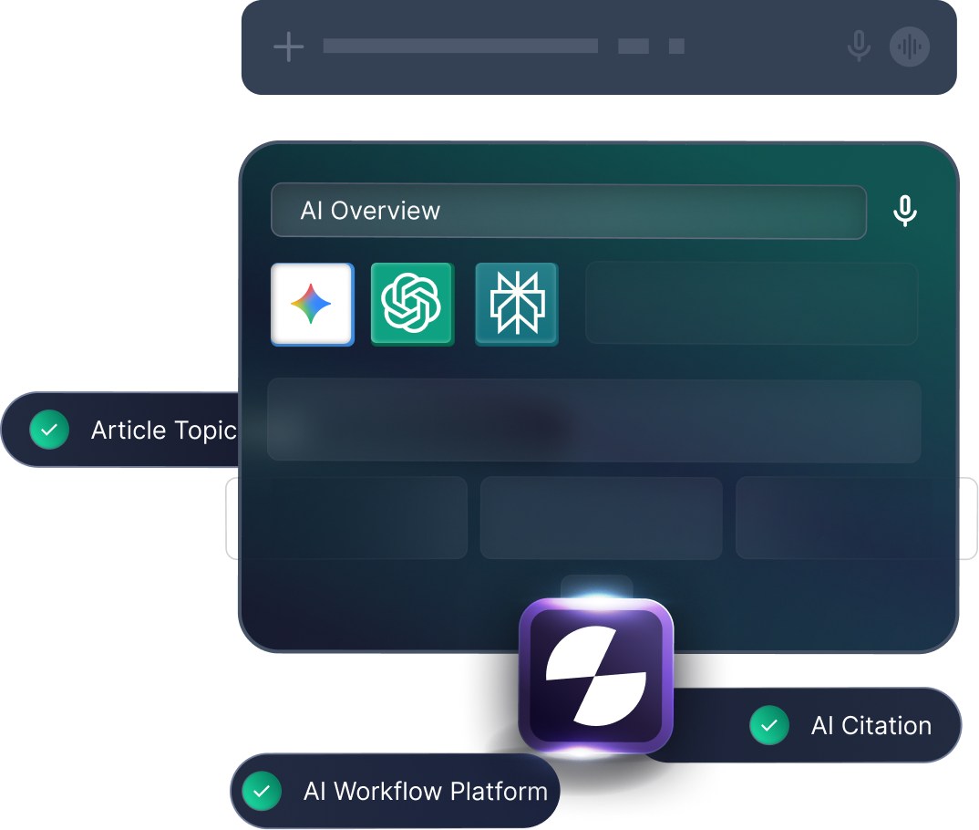 GEO optimization services dashboard showing AI citations and zero-click search visibility across generative AI engines