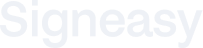 Signeasy logo in light gray text on a transparent background.