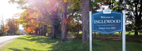 View of entrance to Inglewood from the north