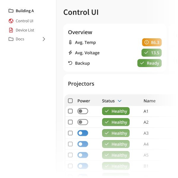 Screenshot of Panels being used in ISAAC Workspace