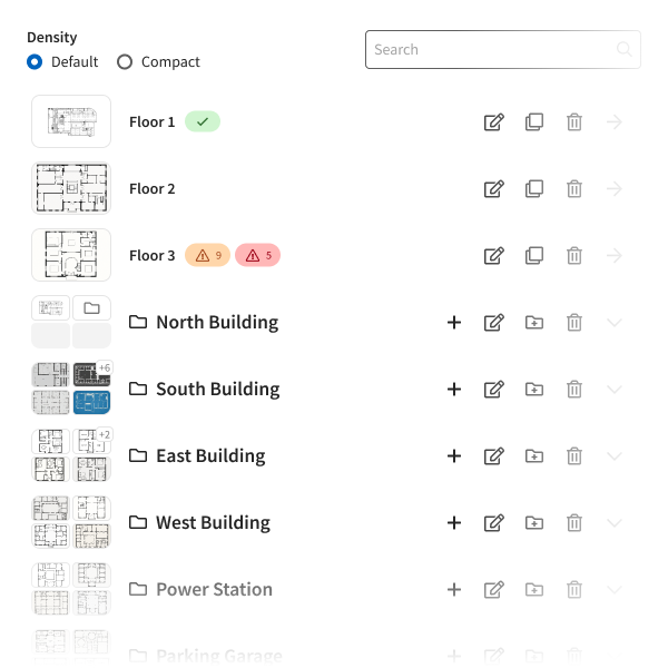 Mockup of ISAAC Workspace Maps Manager
