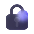 stylized lock icon