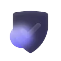 stylized shield icon