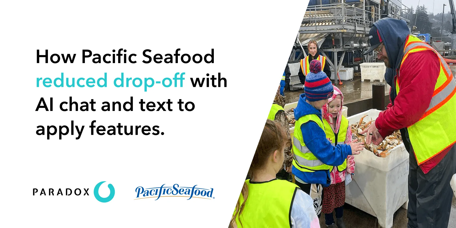 How Pacific Seafood reduced drop-off with AI chat and text to 