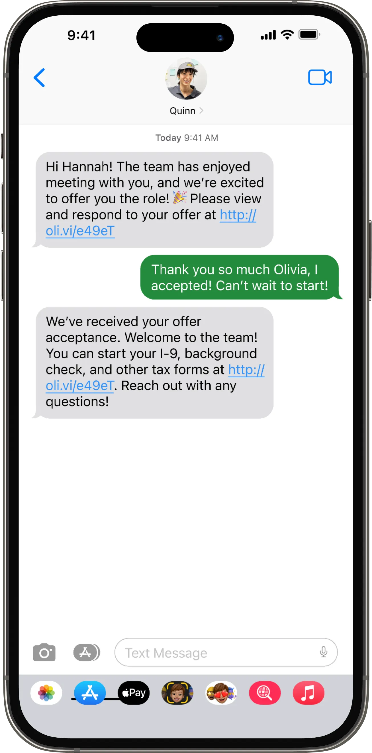 Schedule an interview, suggest other jobs, or disposition with ease.