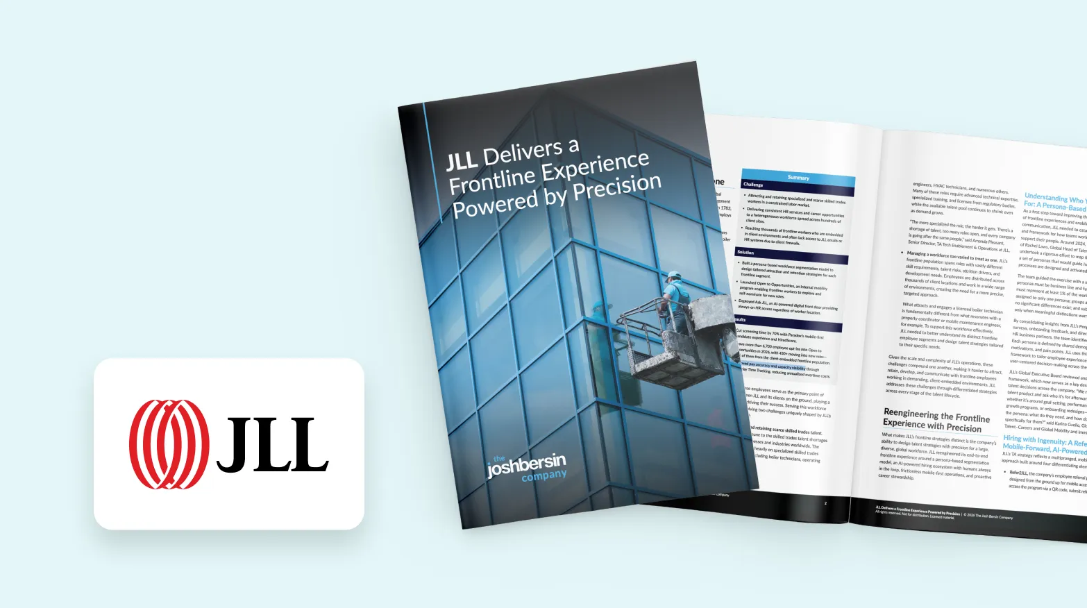 Bersin Report: How JLL Delivers a Frontline Experience Powered by Precision