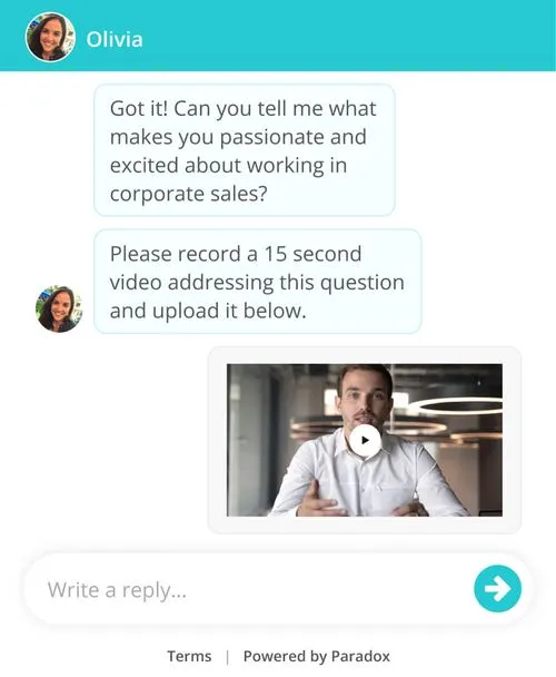 Put a face to the name with a recorded video.