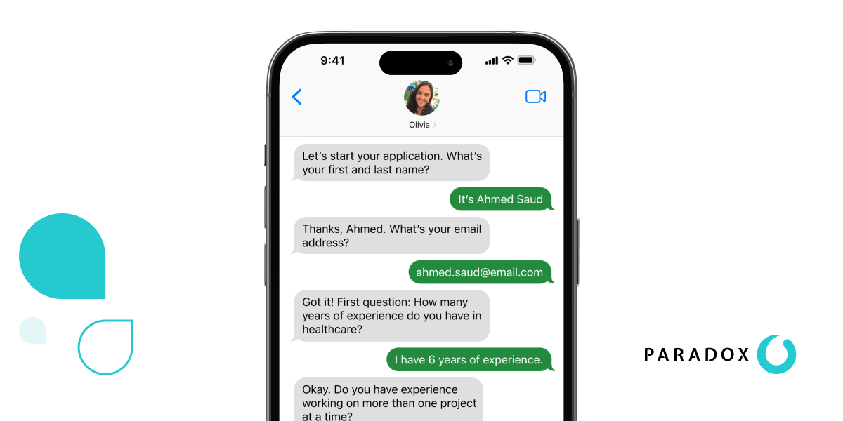 Paradox Conversational ATS website preview