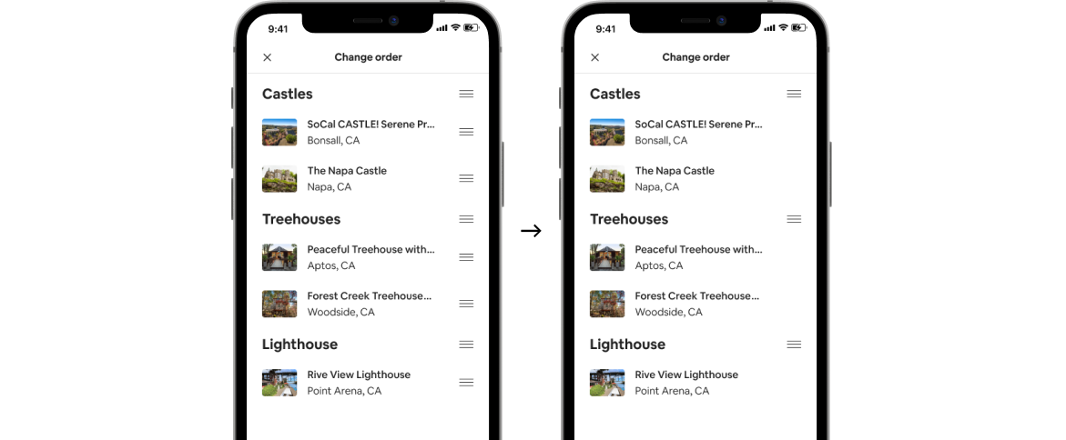 An image of our updates for Airbnb.