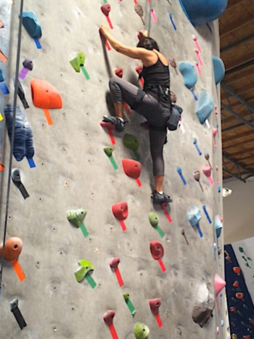 A rock climbing photo.