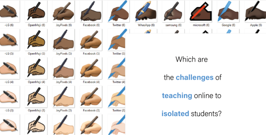 "which are the challenges of teaching online to isolated students?"
