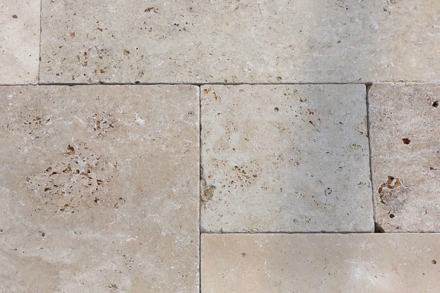 Walnut Travertine on the ground