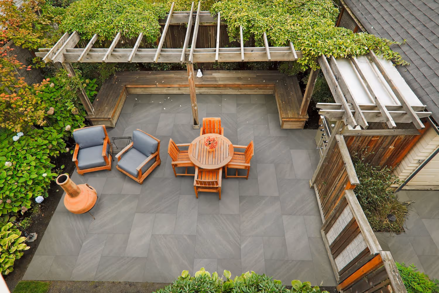 Silver Mist at the patio