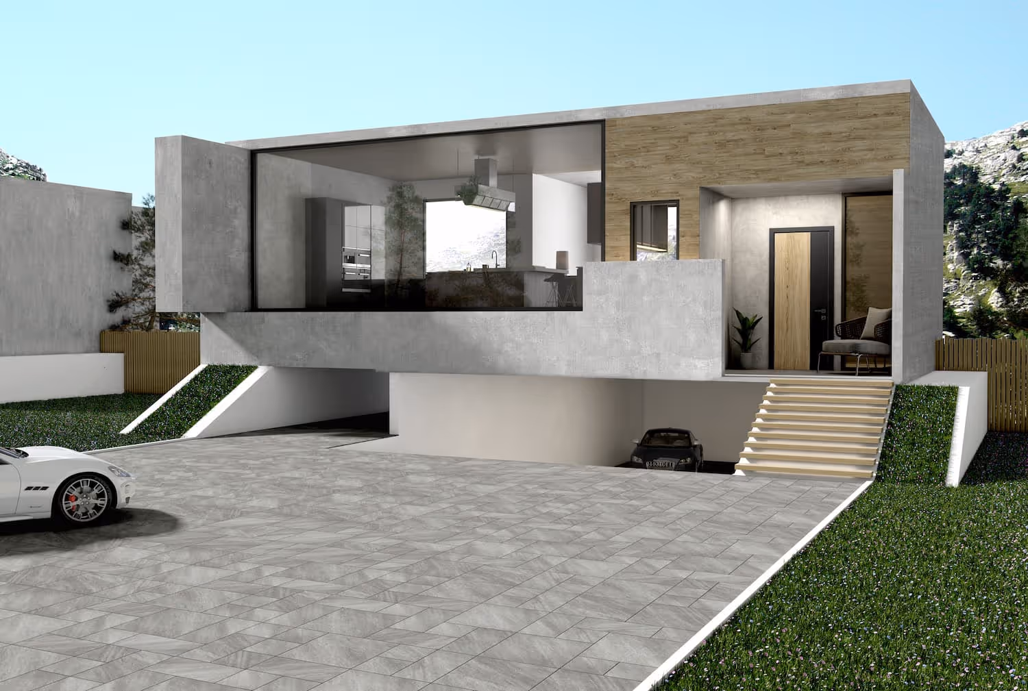 Silver Mist at driveway