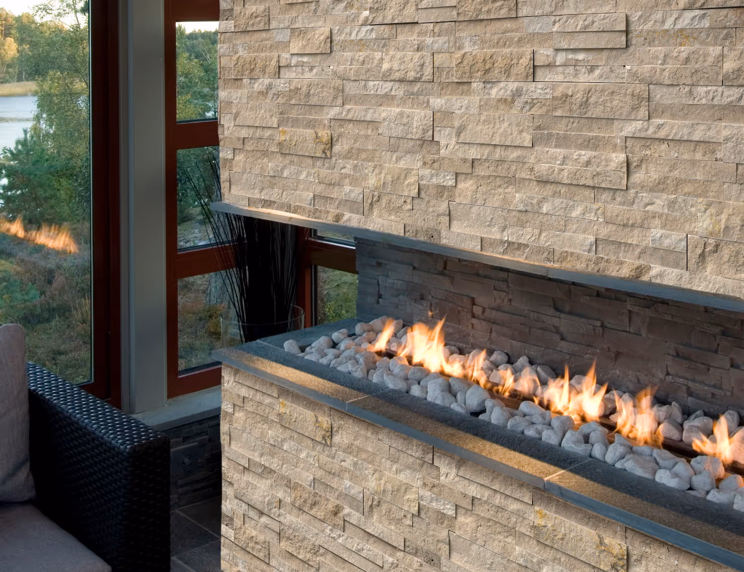 Rockmount at the fireplace