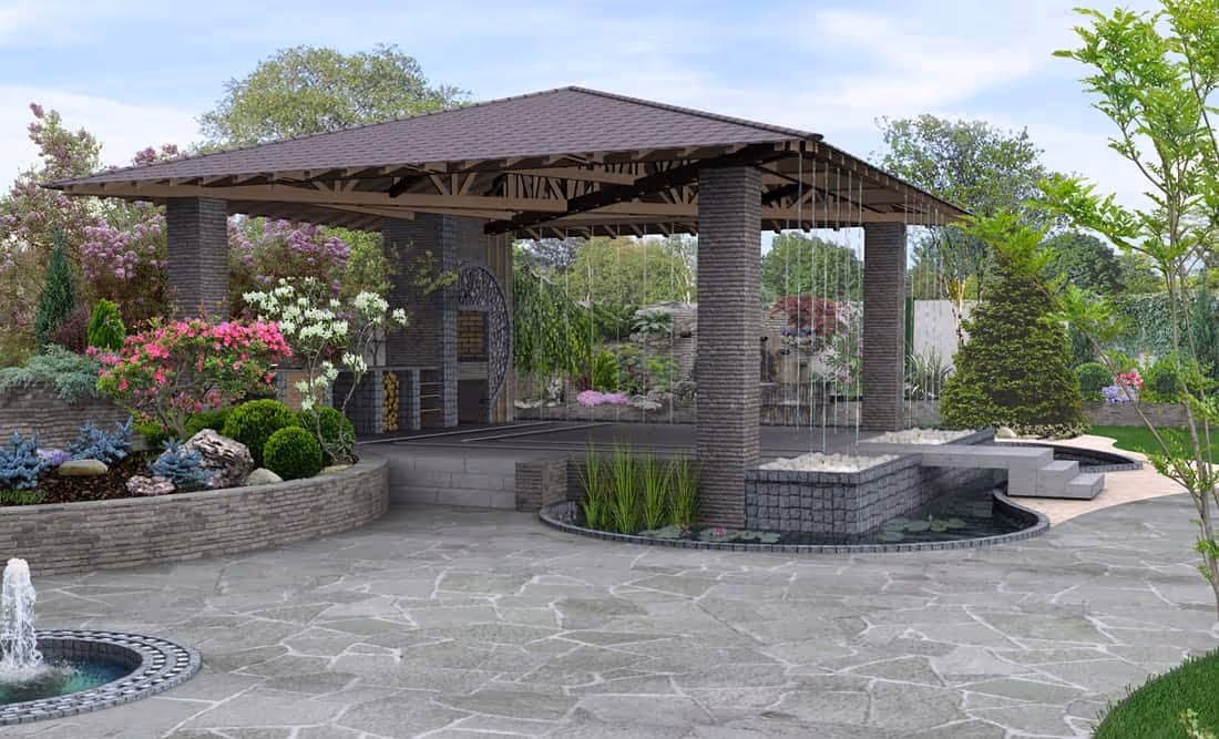 creating a flagstone patio