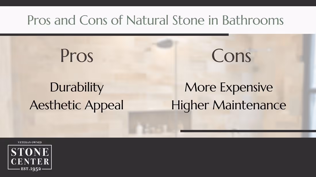 Pros and Cons of Natural Stone in Bathrooms
