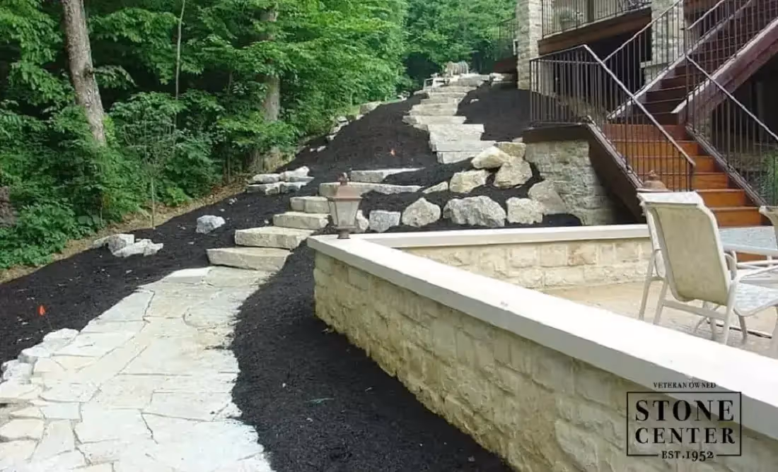 Pathway with Mediterranean-Style Stones
