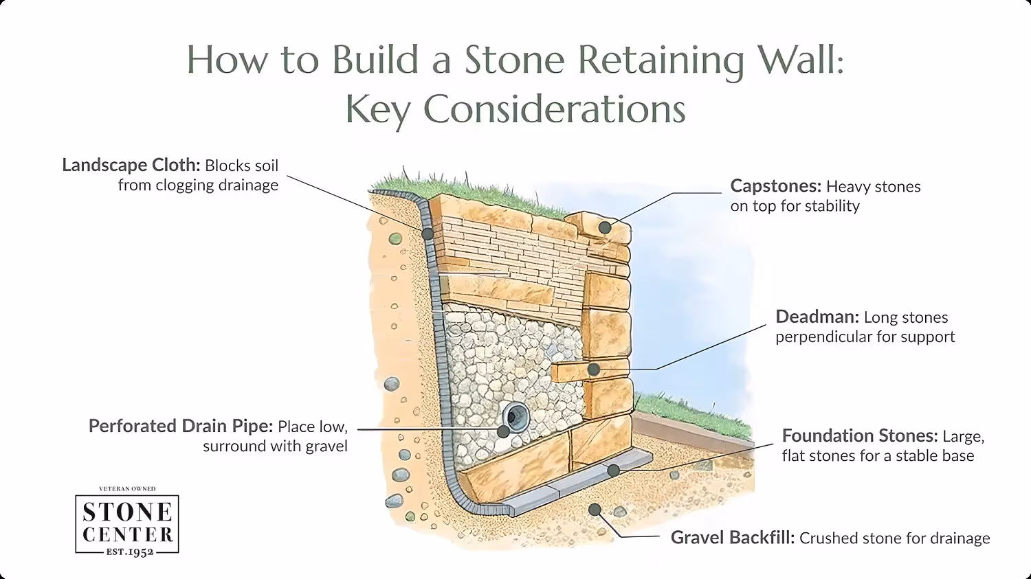 How to Build a Stone Retaining Wall: Key Considerations