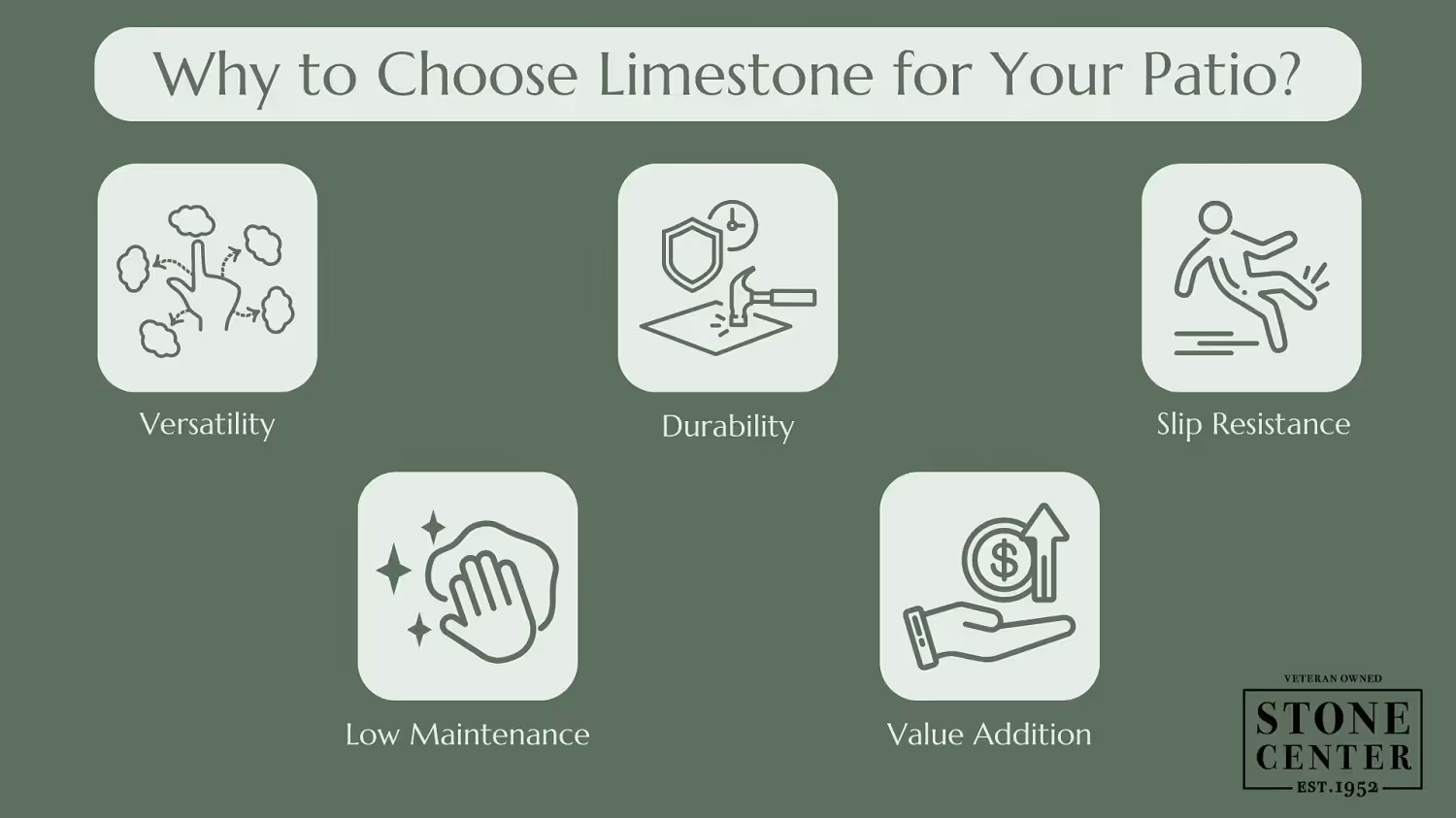 Benefits of using limestone for patios